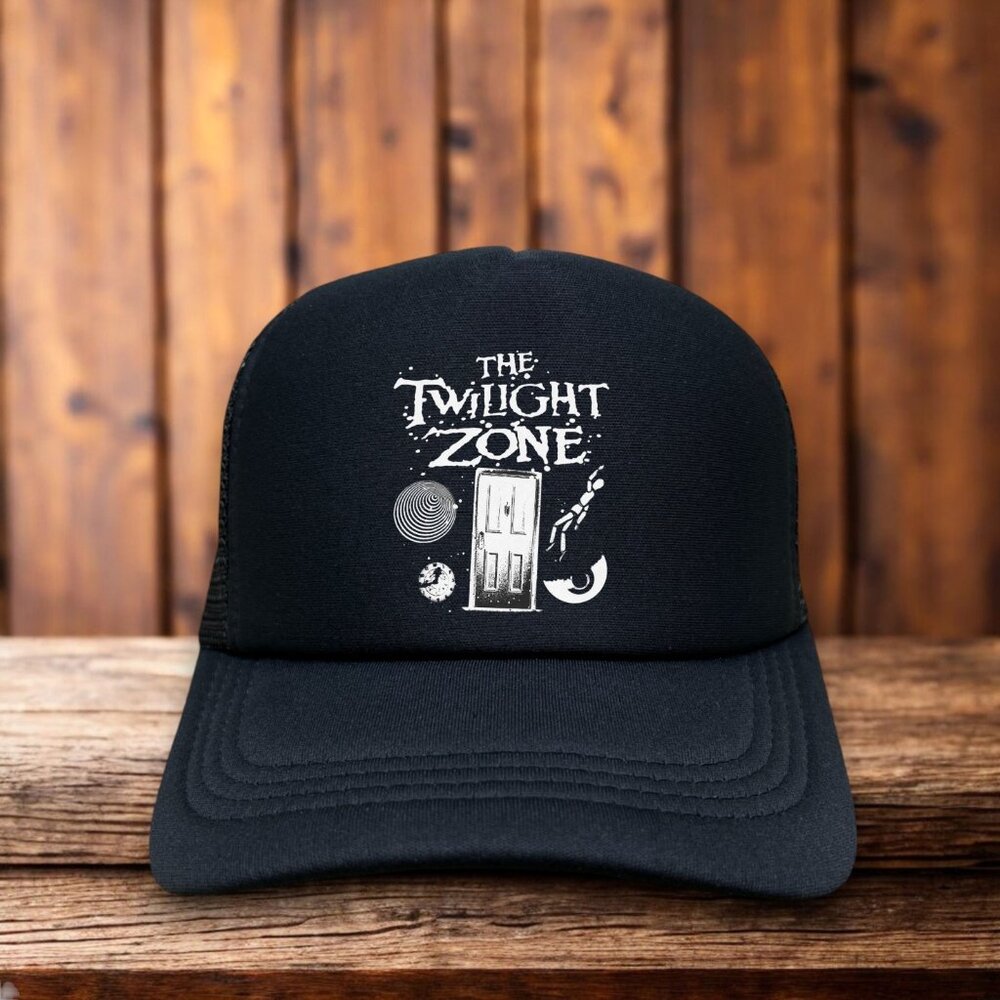 The Twilight Zone Mens Trucker Hat Black Rod Serling Fifth Dimension Cult Sci-Fi